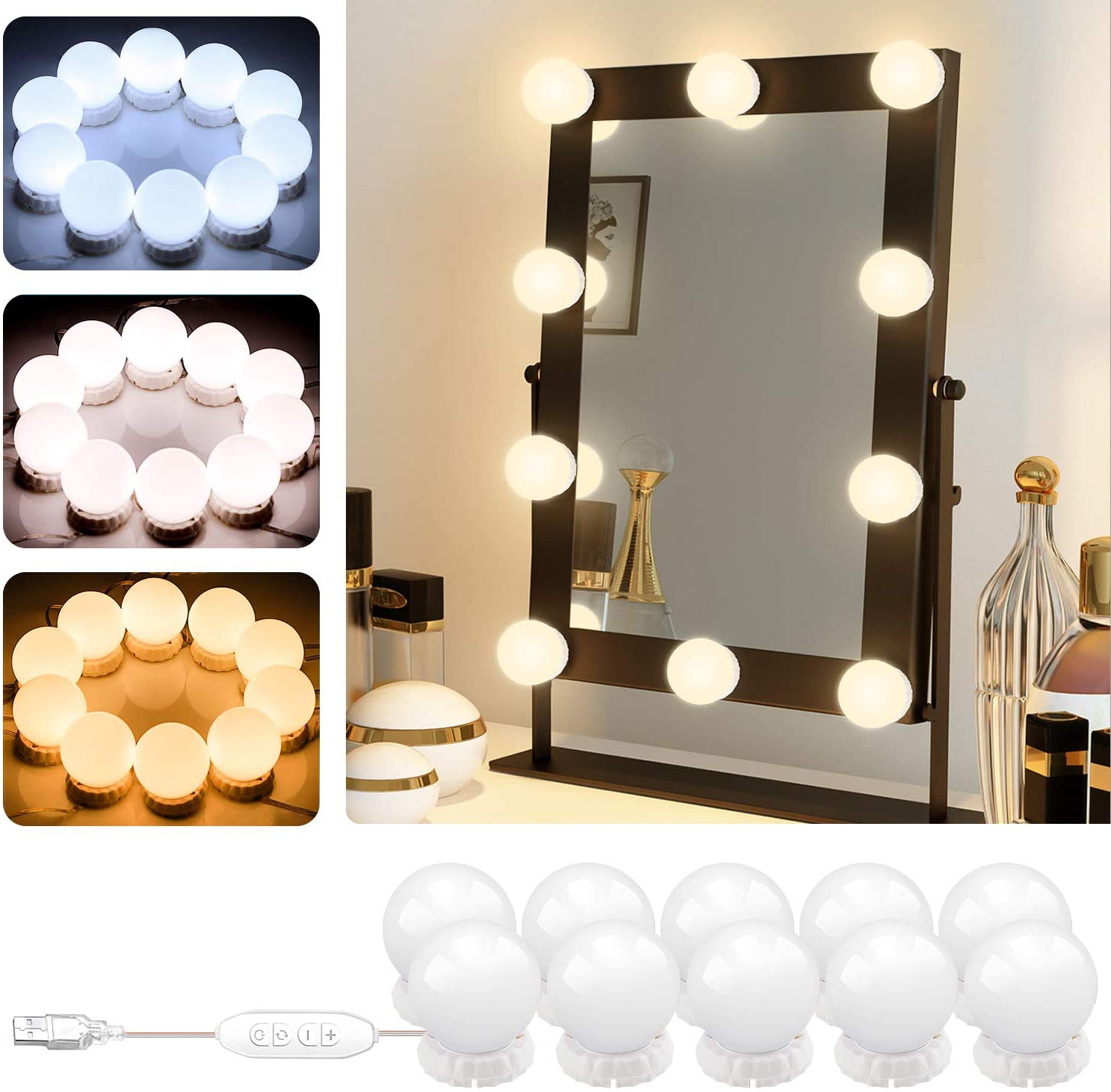 Mirror Vanity Makeup Decorative LED Lights-10 PCS_0