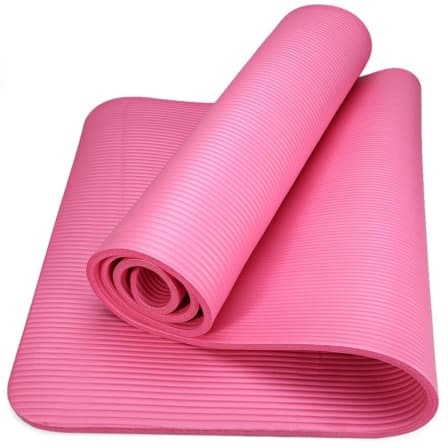 Active Non Slip PVC Yoga Mat - Pink_0