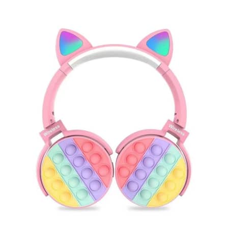 Fidget Cat Ear Wireless Headphones - Pink_0