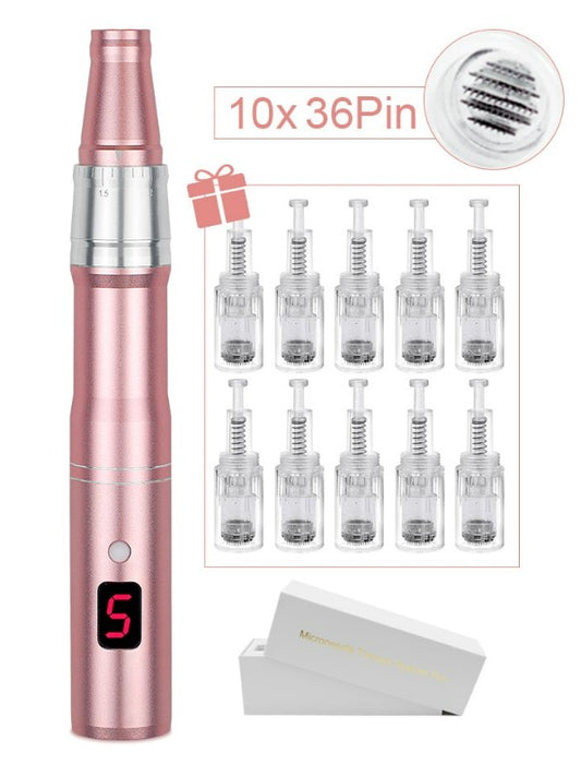 Professional Microneedeling Pen Machine for Derma MTS - 10pcs 36PIN with box_0