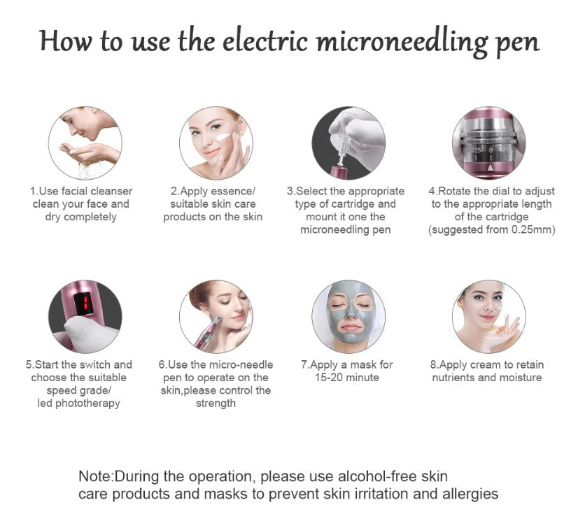 Professional Microneedeling Pen Machine for Derma MTS - 10pcs 42PIN with box_1