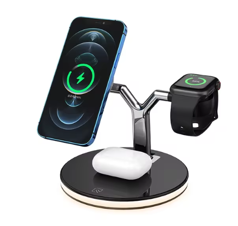 3-in-1 Fast Magnetic Wireless Charger