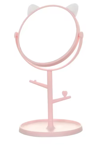 Kitty Cosmetic Mirror - Pink